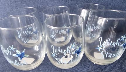 Set of 6 Starfish Glasses