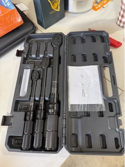 3PCS Torque Wrench Set, 1/4 3/8 1/2 Drive Click Torque Wrenches, 10-220 in-lb, 5-45 ft-lb, 10-170 ft-lb