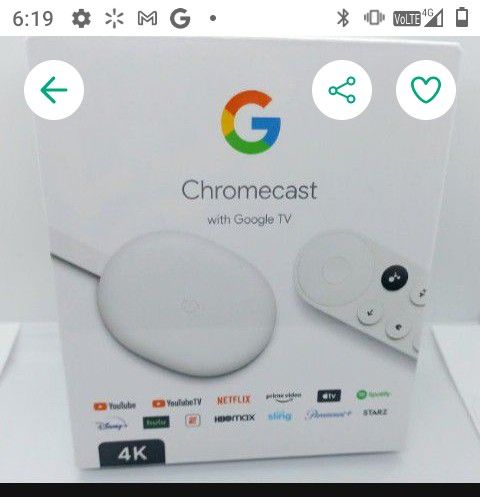 Chromecast W/Google TV 4K