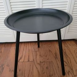Small Metal Round Side Table 10"Dia x 20"H