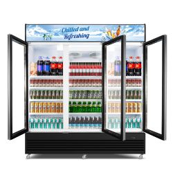 Commercial Beverage Refrigerator, 75" W 60 Cu. Ft. Commercial Drink Fridge