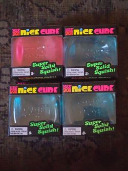 Nee Doh Nice Cube Squish Toys – Set of 4