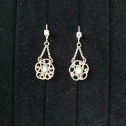 Vintage Sorelli Chandelier Earrings