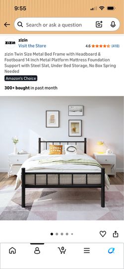 Brand New Twin Bed Frame From Amazon