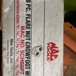 Mac Flare Nut Crowfoot Wrench Set