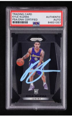 Kyle Kuzma Signed 2017-18 Panini Prizm #283 RC (PSA | Auto Grade PSA Authentic)