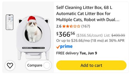 Automatic Self Cleaning Cat Litter Box