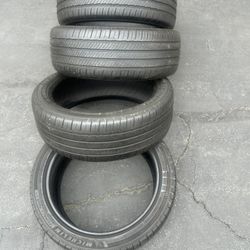Set. Tires.  225. 45. 19.  Michelin 