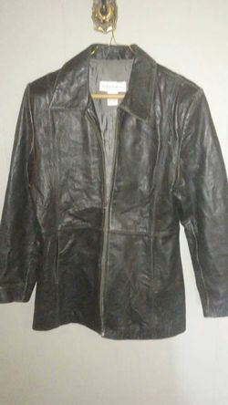 Boston Harbor genuine leather coat size Med $65