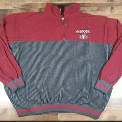 Vintage 90s Lee Sports San Francisco 49ers Corduroy Pullover Sweatshirt Mens 2XL