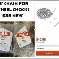 15' CHAIN FOR WHEEL CHOCKS