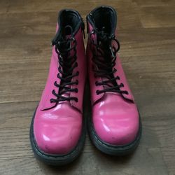 Pink Dr. Martens 