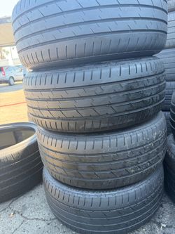 (4) 235/40R19 SET OF USED TIRES BRIDGETONE 70% LIFE !!!