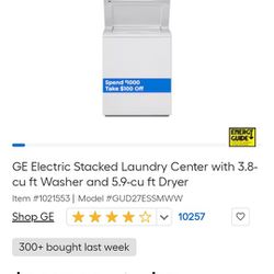 GE Stackable Washer-,Dryer 