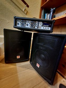 Rockville PA system  (Mixer/AMP) One owner, Unused.