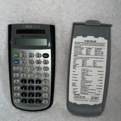 Solar Scientific Calculator TI 36X With Cover Vintage 