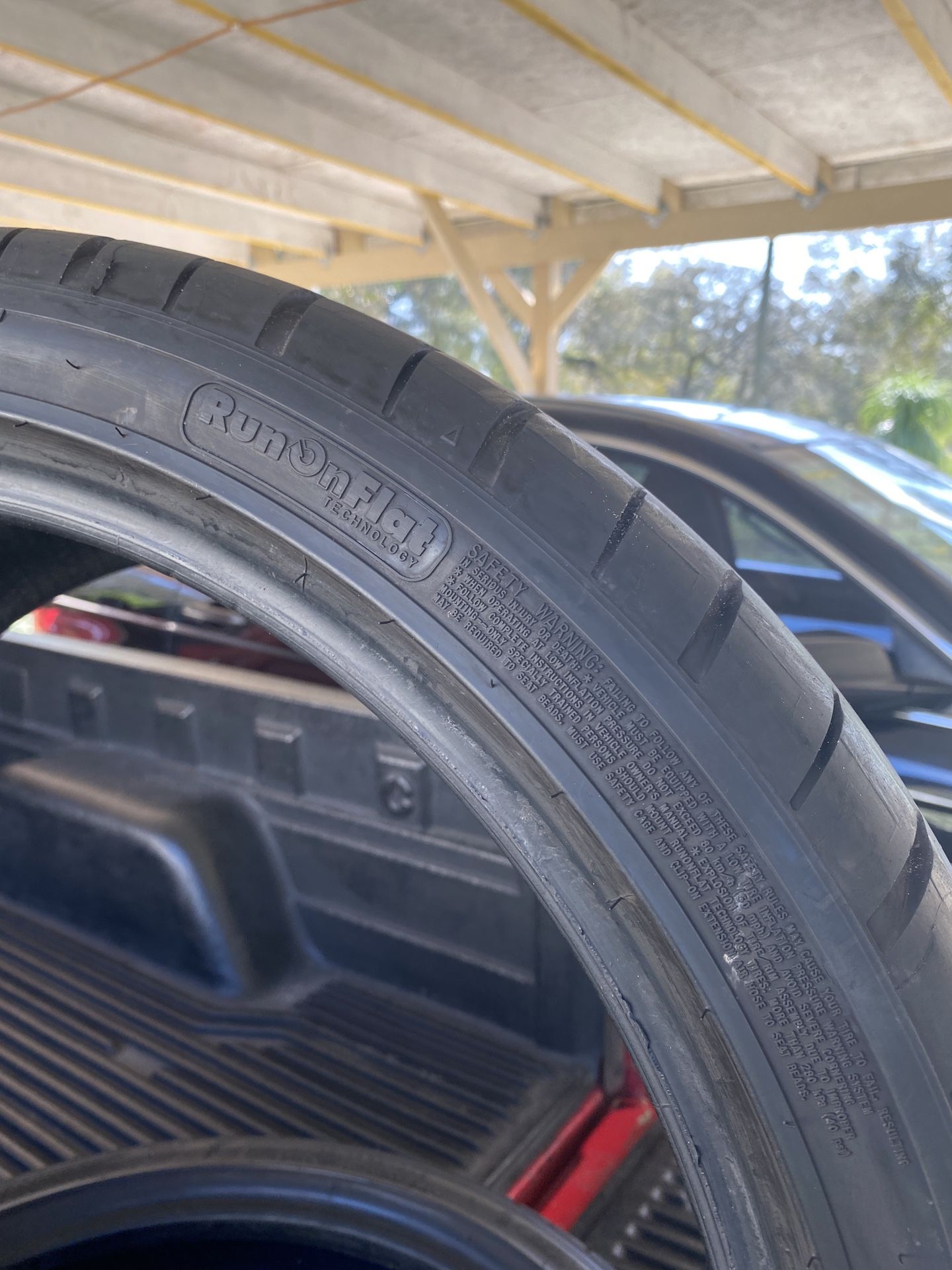 275-35-ZR20 2tires Goodyear F1 Asimetric Run Flat 70% Life Not Repairs Fresh