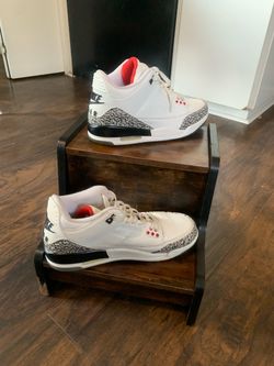 Air Jordan 3 White Cement Mens Size 10 As-Is