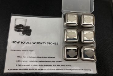 Harley-Davidson Stainless Steel Whiskey Stones 6 pieces