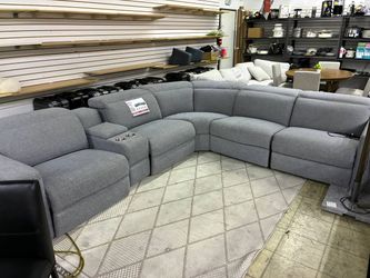 Winston fabric power reclining sectional