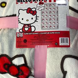 Hello Kitty Gray Twin Blanket 