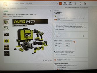 One+ 18V Cordless Brushless HP 6-Tool Combo Kit