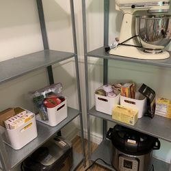 2 Metal Shelves