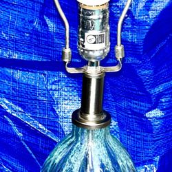Mid 20th Century Seguso Style Transparent Murano Lamp