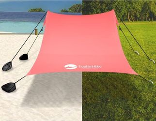 Beach Canopy - 8x8ft for Beach, Camping, Fishing, Backyard