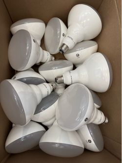 (15) GE LED Flood Lights 1100 Lumens Dimmable 13 watt 5000k (15) Bulbs New unused