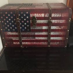 American Flag Chest