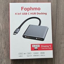 Fophmo 4 In 1 Usb C Hub Docking
