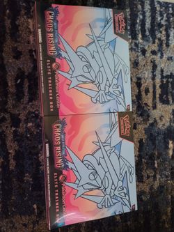 Pokemon Center Elite Trainer Box Mega Evolution Chaos Rising SEALED X 2