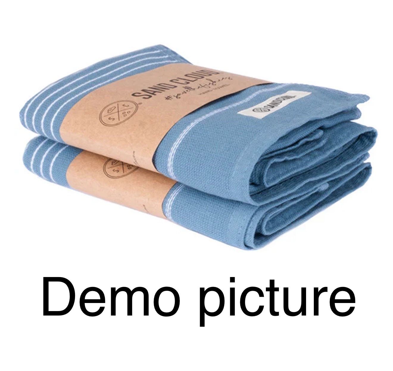 SandCloud Classic Fringeless Hand Bath Bundle 2 Pack - Slate Blue