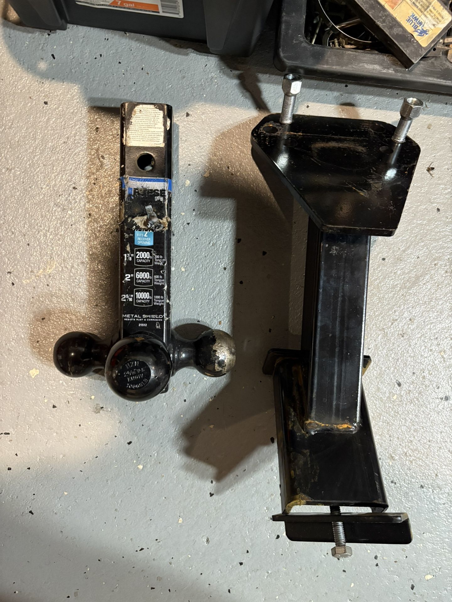 Stake Pocket Spare Tire Mount And Triple Ball Hitch