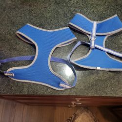 2 Dog Harness Blue