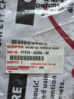 Toyota Bz Floor & Cargo Mats