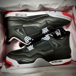 New Jordan 4 Bred Mens 10.5 