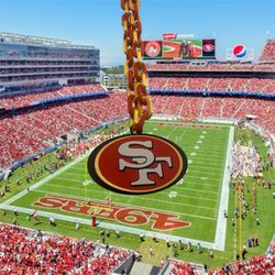 🔴🟡San Francisco 49’ers Oversized Sports Fan Chain 🟡🔴
