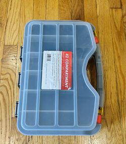 42-compartment double-sided parts organizer