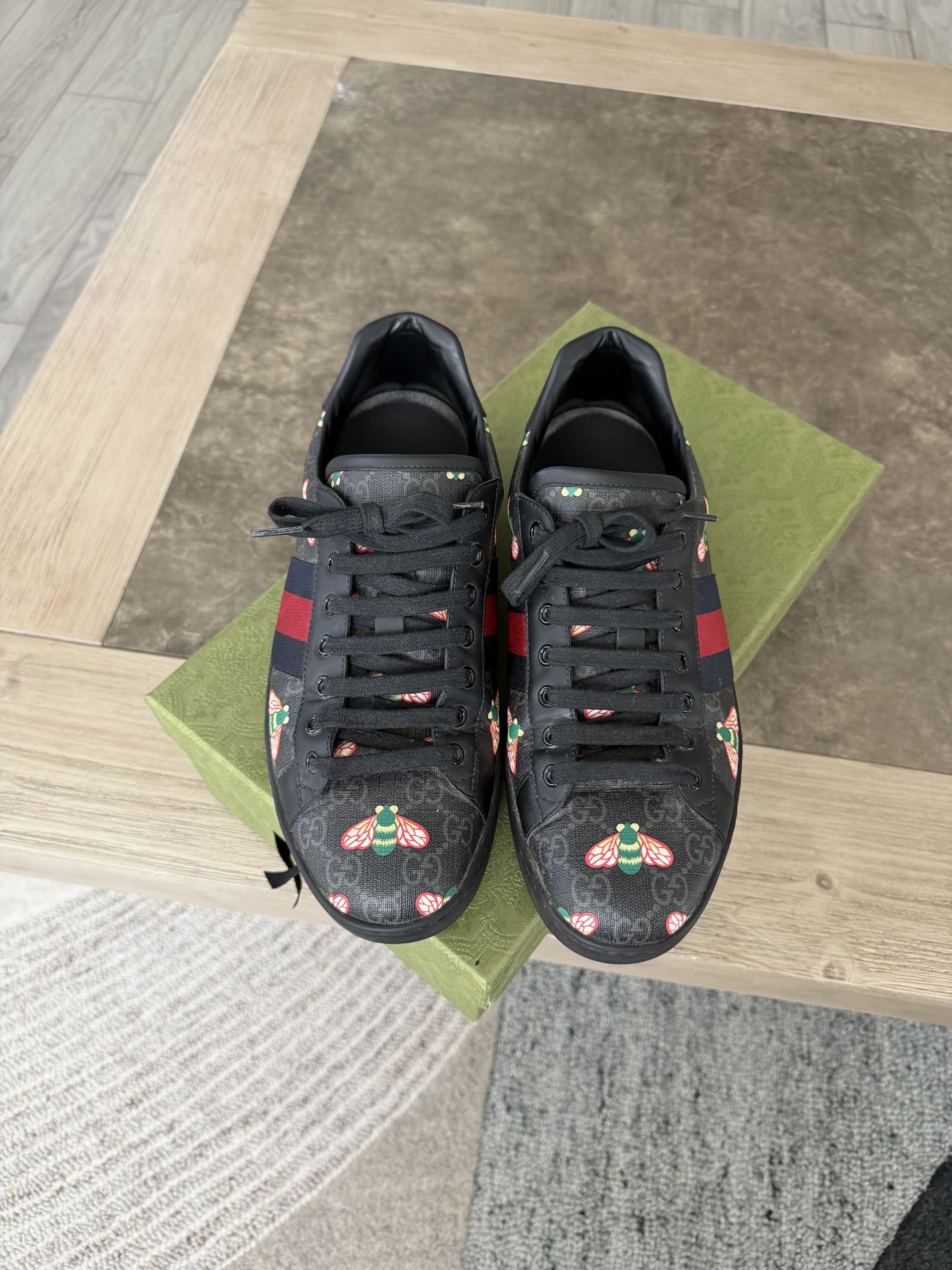 Gucci Ace Embroidered 'Black Bee'