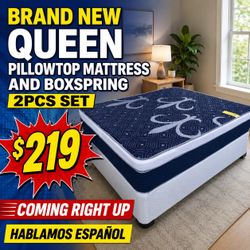 🟢NEW QUEEN PILLOWTOP SET $219