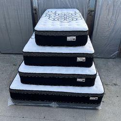 Queen Size Mattress Pillow Top 12" Thick
