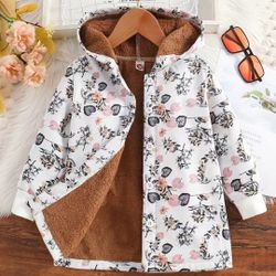 Winter Jacket Button Down w/ Hoodie  3T 4T Toddler