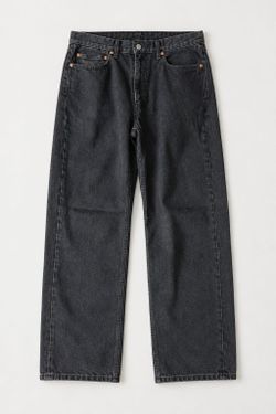 Levi's Black Washed Wide-Leg Jeans