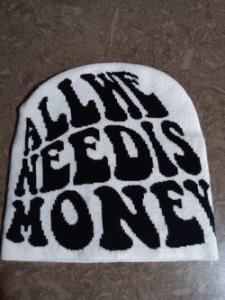 Men's Y2K "All We Need Is Money" Beanie On Size Fits All