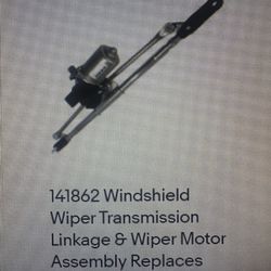 Windshield Wiper Motor An Linkage 