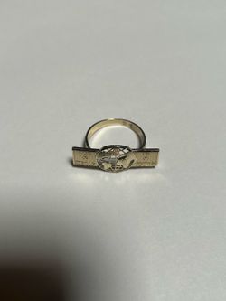 10k gold globe world is yours ring