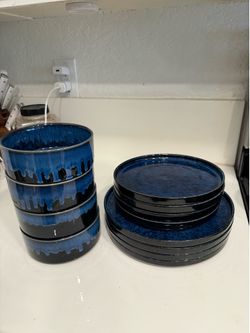 Ceramic bowls and plates