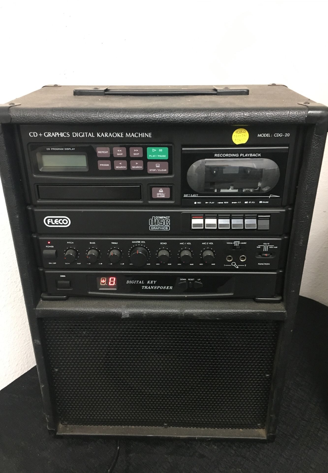 Fleco karaoke machine CDG Player CDG-20 w/ Party Pack